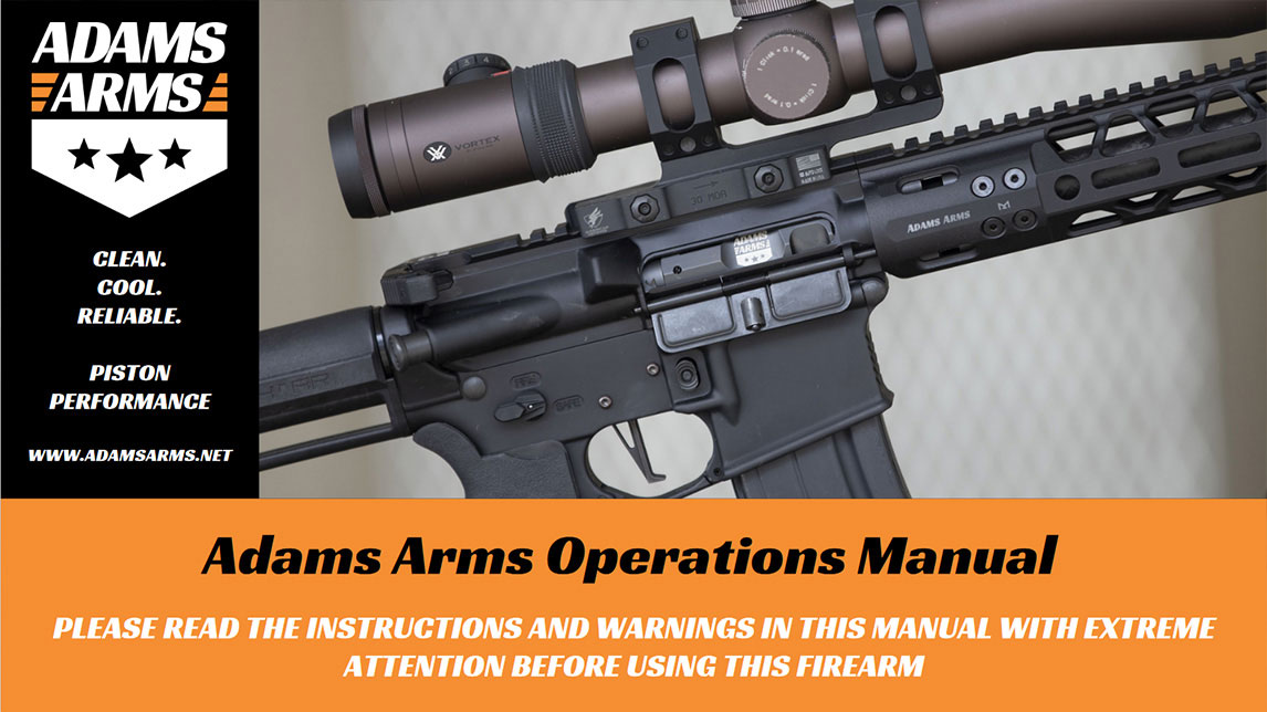 Adams Arms Operations manual, AR15 with mounted scope